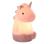Eglo Lampada da notte a LED Castellino, luce notturna comodino batteria, decorazione per la cameretta dei bambini, funzione touch, forma di unicorno, rosa, colore luce: bianco caldo, RGB