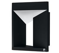 Eglo Lampada da Parete a LED per Esterni Nembro, 1 Luce, Moderna Lampada da Parete a LED in Alluminio di Colore Nero e Plastica Bianca, LED Bianco Caldo, IP44