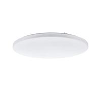 Plafoniera Moderna Frania Acciaio Bianco Luce Led Integrato 50W
