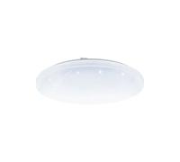Plafoniera Moderna Frania-A Acciaio Bianco Luce Led Integrato 19W
