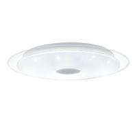 Plafoniera Moderna Lanciano 1 Acciaio Bianco Luce Led Integrato 33W