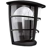 Applique Contemporanea Da Esterno Aloria A Muro 1 Luce Alluminio Fuso Nero