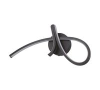 Eglo Lampada da parete LED Cardoncito, illuminazione curva da interno in metallo nero, luce calda e fredda per camera da letto