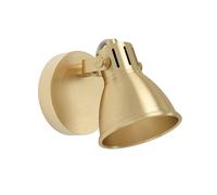 EGLO Faretto da parete Seras, ottone spazzolato-oro, a 1 luce EGLO