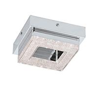 Plafoniera Moderna Fradelo Acciaio Cromo 1 Luce Led Integrato 3,2W