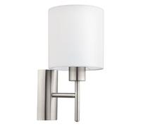 Applique Moderna Pasteri Acciaio Nichel Satinato Luce E27 Ip20