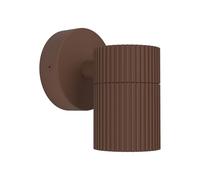 Eglo Lampada da parete per ambienti esterni Tomelloso, illuminazione a muro, con luce verso il basso, in alluminio color ruggine, attacco GU10, IP44