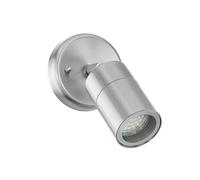 Eglo Applique da esterno Stockholm 1 luce LED acciaio inox grigio