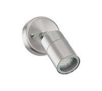 Applique Moderna Da Esterno Stockholm 1 Luce Acciaio Inox Grigio