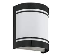 Applique Contemporanea Da Esterno Cerno 1 Luce Acciaio Zincato Nero