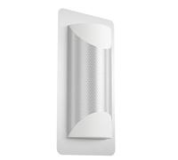 Eglo Lampada da Parete per Esterni Cistierna 1.2 Luci, Moderna in Acciaio Inox e Plastica Bianca, Lampada per Esterni con Attacco E27. IP44