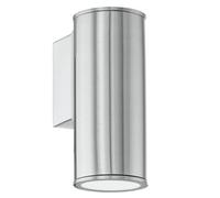 Applique Moderna Da Esterno Riga 1 Luce Acciaio Inox Grigio