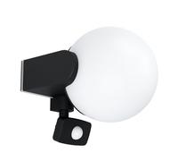 Eglo Lampada da parete per esterni Rubio, lampada da esterno con rilevatore