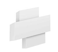 EGLO lampada da parete per interni Timparossa, illuminazione indiretta verso l'alto e verso il basso, lampada minimalista in metallo color bianco per corridoio e soggiorno, attacco E27