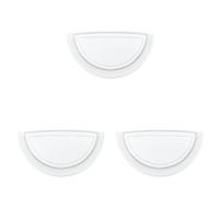 Eglo Lampada da parete Planet 1, applique a uno punto luce, lampada da parete per interni in acciaio e vetro, lampada da soggiorno in bianco e trasparente, lampada da ingresso con attacco E27