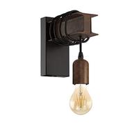 EGLO Applique Townshend di acciaio, marrone EGLO