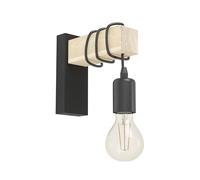 EGLO Applique Townshend con elemento di legno EGLO