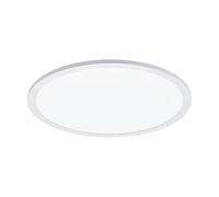 Plafoniera Moderna Sarsina-A Alluminio Bianco Luce Led Integrato 21,5W