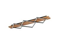 Eglo lampada da soffitto a LED Boyal, a 3 luci, per soggiorno, in legno