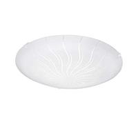 Plafoniera Contemporanea Margitta 1 Acciaio Bianco 3 Luci Led 3,6W