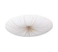 Eglo lampada da soffitto a LED Nieves 1, Ø 31 cm, luce a cielo stellato | con effetto cristallo, illuminazione per camera da letto e corridoio in metallo e plastica in bianco e oro