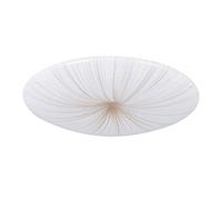 Eglo lampada da soffitto a LED Nieves 1, Ø 41 cm, luce a cielo stellato con effetto cristallo, illuminazione per camera da letto e corridoio in metallo e plastica in bianco e oro