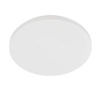 EGLO lampada da soffitto a LED Pogliola-E, con sensore di movimento | e sensore crepuscolare, plafoniera in metallo e plastica bianca, colore luce: bianco caldo, Ø 31 cm