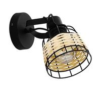 Eglo lampada da soffitto Anwick 1, fiamma vintage, boho, faretti in acciaio