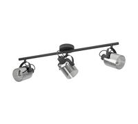 Eglo lampada da soffitto Berregas, barra con 3 faretti, illuminazione