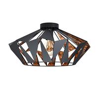 EGLO Plafoniera Carlton, Ø 47 cm, nero/rame EGLO