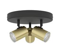Eglo lampada da soffitto Consuma 1, faretti rotondi 3 luci, illuminazione