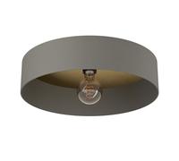 EGLO lampada da soffitto Duaia, rotonda in metallo grigio ombra