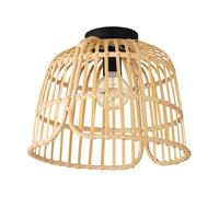 Plafoniera Vintage Glyneath Acciaio Nero 1 Luce E27