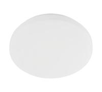 Eglo lampada da soffitto LED Pogliola-E, plafoniera piatta, luce per corridoio e camera, metallo e plastica bianca, illuminazione calda, Ø 26 cm