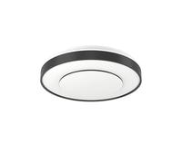 Eglo Lampada da soffitto LED smart connect.z Monteriggioni-Z, ZigBee + Matter, controllo app e vocale Alexa, luce calda-fredda, RGB, dimmerabile, nero-bianco, Ø 38,4 cm