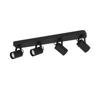 Eglo lampada da soffitto LED Sorego, plafoniera con 4 spot, barra spot