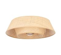 Eglo Lampada da soffitto Marford, stile boho, giapponese, per soggiorno, con paralume in rafia naturale, attacco E27, Ø 50 cm