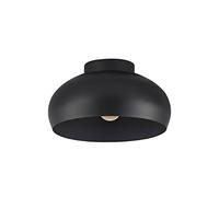 Plafoniera Contemporanea Mogano 2 1 Luce Acciaio Nero