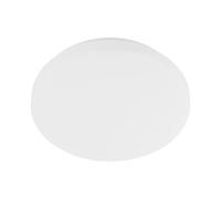 Eglo Lampada da soffitto Pogliola-E, plafoniera rotonda per il bagno in metallo e plastica bianca, colore luce: bianco caldo, IP44, Ø 26 cm