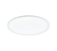 Plafoniera Moderna Sarsina Alluminio Bianco Luce Led Integrato 28W
