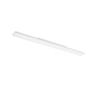 EGLO lampada da soffitto Turcona, pannello in metallo e plastica, luce senza cornice in bianco, illuminazione da soffitto, illuminante bianco caldo, 120 x 10 cm