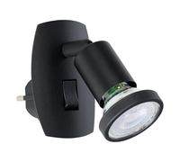 Eglo lampada da spina Parrini, illuminazione con interruttore, spot