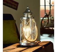 Eglo Lampada da tavolo Bradford Vintage Acciaio Argento Antico 1 luce E27