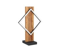 Eglo lampada da tavolo a LED Boyal, con trave in legno, per comodino, in