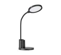 Lampada Da Tavolo Minimal Brolini Policarbonato Nero Luce Led Integrato 2,1W