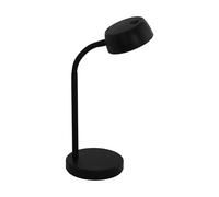 Lampada Da Tavolo Moderna Cabales Policarbonato Nero Luce Led Integrato 4,6W