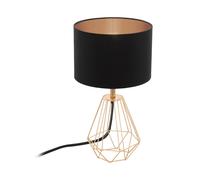 Eglo lampada da tavolo Carlton 2, lampada da tavolo vintage a uno punto luce, la
