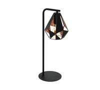 Eglo lampada da tavolo Carlton 4, lampada vintage a 1 fiamma, lampada