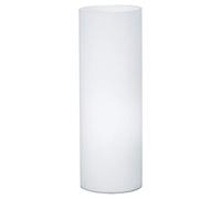 Lampada Da Tavolo Minimal Geo Vetro Bianco 1 Luce E27