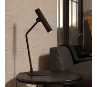 EGLO Almudaina - Lampada da tavolo LED, lampada da comodino minimalista, in metallo nero, per camera da letto e soggiorno, colore luce bianco caldo